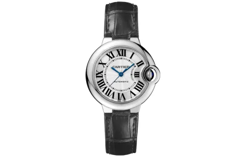 CARTIER Blue Balloon Collection Automatic Mechanical Movement Women's Watch 33mm Silver Dial