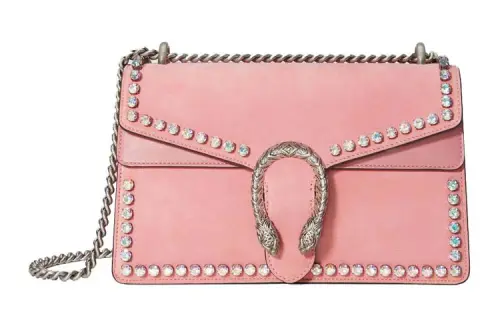 GUCCI Dionysus Suede Chain Bag, Shoulder Bag, Crossbody Bag, Handbag Small Women's Pink/Candy