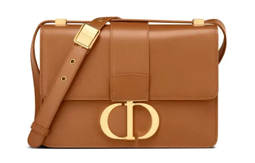 DIOR 30 Montaigne Cow Leather Crossbody Bag, Shoulder Bag Women's Brown
