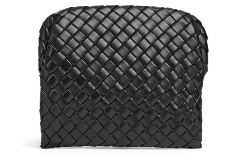 Bottega Veneta Leather Document Briefcase Men's Black