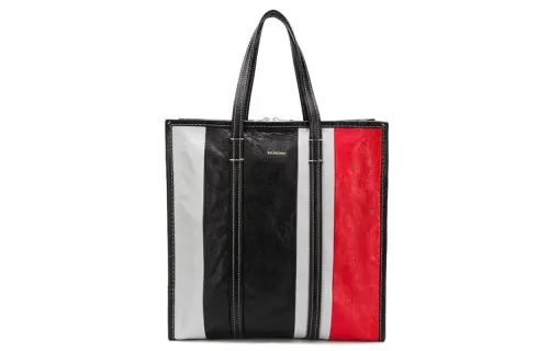 Balenciaga European And American Fashion Leather Handbag Men's Black