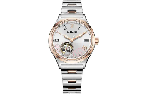 CITIZEN Automatic Mechanical Movement Stainless Steel Strap Watch Women's Watch White Dial