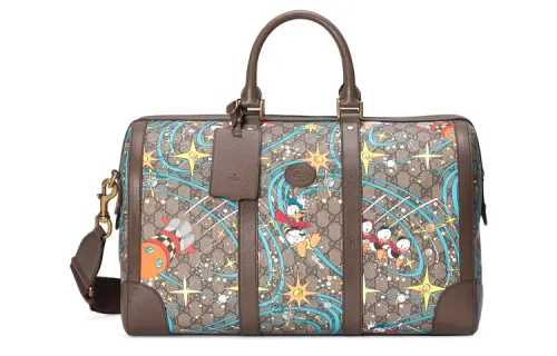 GUCCI Disney, Collaboration Canvas With Leather Shoulder Bag, Crossbody Bag, Handbag, Travel Bag Men's