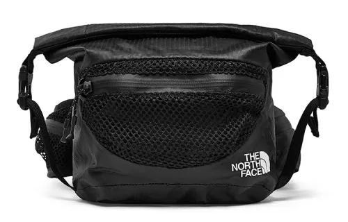 THE NORTH FACE 4L Fanny Pack Outdoor Bag Waterproof And Wear resistant Black Unisex
