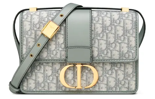 DIOR 30 Montaigne Collection Oblique Jacquard Fabric Box Bag, Shoulder Bag, Crossbody Bag Regular Women's Gray