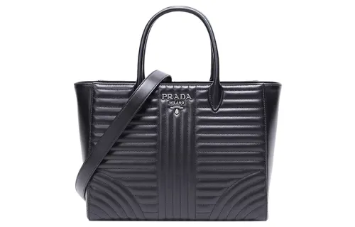 PRADA Cow Leather Shoulder Bag, Crossbody Bag, Handbag Women's Black