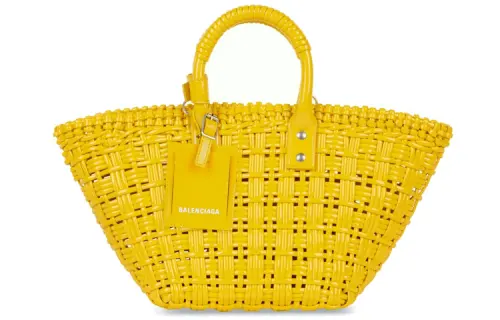 Balenciaga Fake Calfskin Handbag, Shoulder Bag, Crossbody Bag Regular Women's Yellow