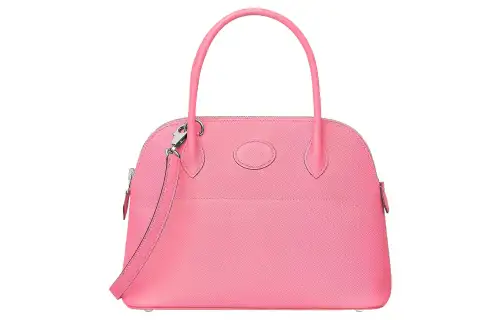 HERMES Bolide Epsom Calfskin Shoulder Bag, Crossbody Bag, Handbag Regular Women's Rose Pink