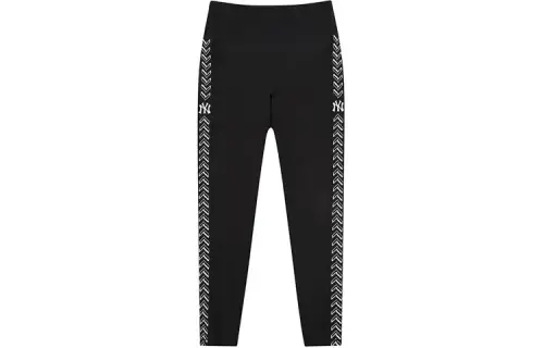 MLB New York Yankees Labeled Tight Yoga Shaping Pants Women's Black