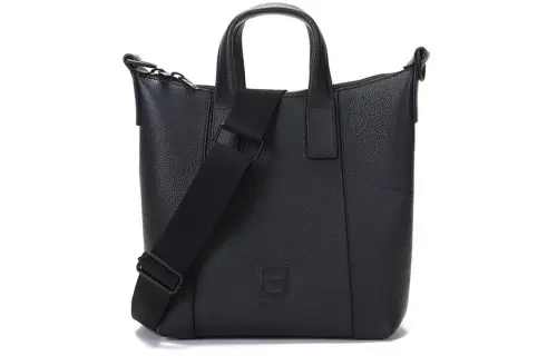 Balenciaga Zip Closure Leather Shoulder Bag, Handbag Regular Men's Black