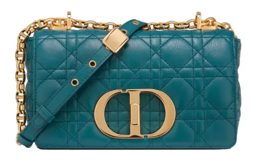 DIOR Cow Leather Shoulder Bag, Crossbody Bag Regular Women's Deep Sea Blue