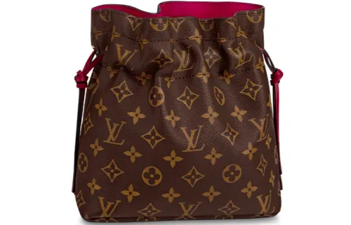 LOUIS VUITTON Noe Pouch Monogram Brown/Pink