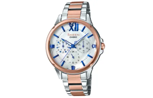 CASIO Women's SHEEN White Watch SHE-3056SPG-7A
