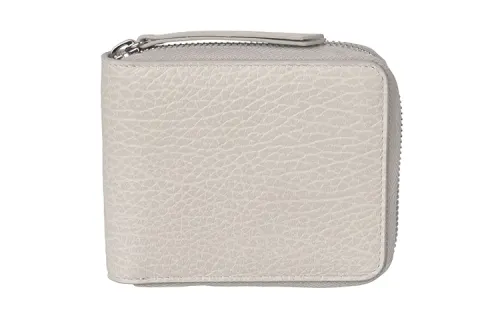 Maison Margiela Zip Closure Cow Leather Wallet Women's Light Umber