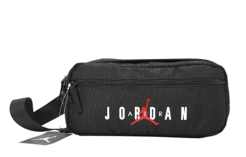 Jordan Nylon Fabric Fanny Pack Sling Bag Crossbody Bag Regular Unisex Black