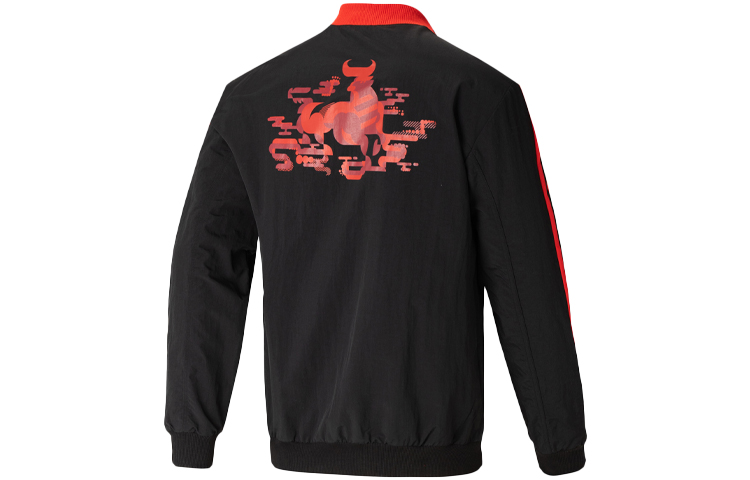 Мужская куртка adidas CNY Fcb Bomber (черная) — фото 2