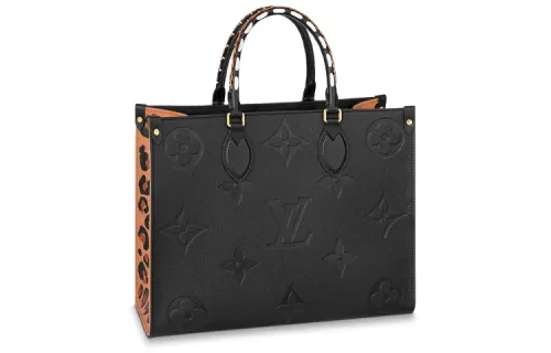 LOUIS VUITTON Onthego Mm Wild At Heart Black