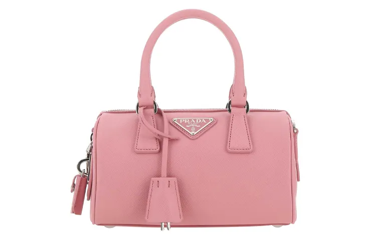 PRADA Cow Leather Handbag Regular Women's