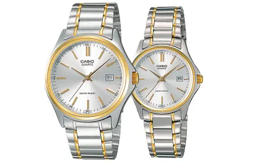 CASIO Unisex Pair Table Series Silver Watch