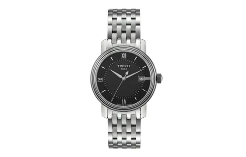 TISSOT Harbor Collection Quartz Movement 50m Waterproof Men's Watches Watch 40mm Black Dial Stainless Steel Case