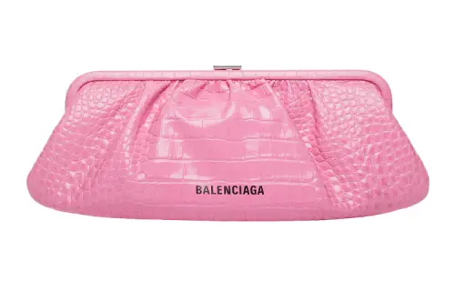 Balenciaga Cow Leather Cloud Bag, Shoulder Bag, Crossbody Bag, Clutch Extra Large Women's Pink