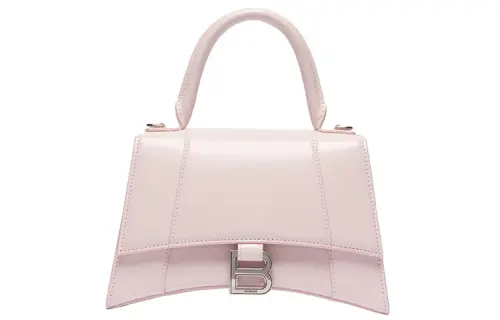 Balenciaga Hourglass Small Top Handle Bag Rosa