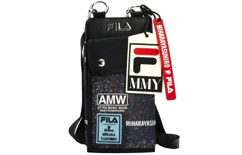 FILA MIHARA Collaboration Pu Shoulder Bags Unisex Light Blue