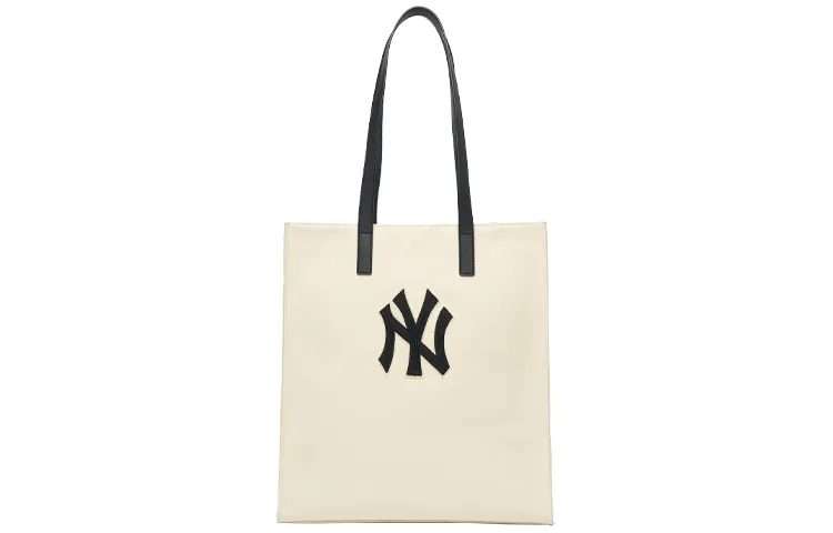MLB Cotton And Canvas Tote Bag, Shopping Bag, Handbag, Shoulder Bag Unisex Beige