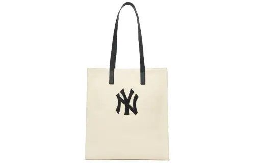 MLB Cotton And Canvas Tote Bag, Shopping Bag, Handbag, Shoulder Bag Unisex Beige