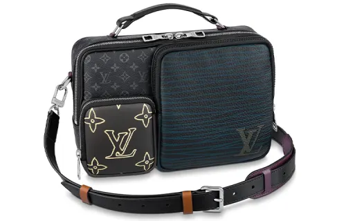 LOUIS VUITTON Messenger Multipocket Monogram Eclipse Patchwork Multicolor
