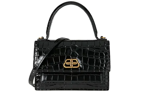 Balenciaga Calfskin One Shoulder Handbag Extra Small Women's Black