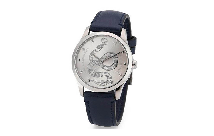 GUCCI G Timeless Collection Wrist Watches Quartz Movement Silver Dial Unisex Serpent