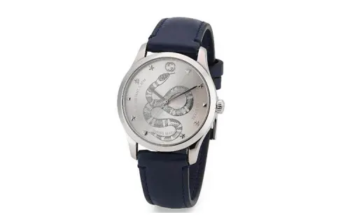 GUCCI G Timeless Collection Wrist Watches Quartz Movement Silver Dial Unisex Serpent
