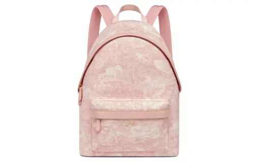 DIOR Cotton Canvas Backpack Kids' Light Pink