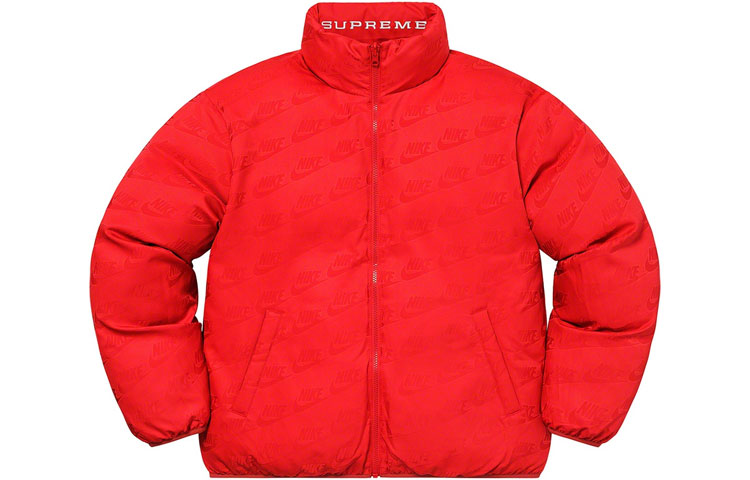 Куртка Supreme x nike reversible puffy jacket SS21 (мультиколор) — фото 4