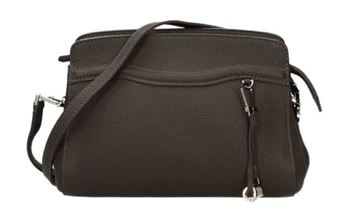 Loro Piana Leather Shoulder Bag Women's Brown