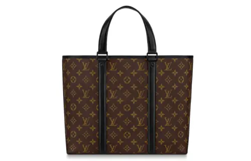 LOUIS VUITTON Cow Leather Tote Bag, Shopping Bag, Briefcase, Handbag, Shoulder Bag Small Unisex Dark Brown