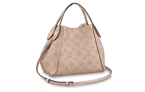 LOUIS VUITTON Hina Cow Leather Tote Bag Shopping Bag Shoulder Bag Crossbody Bag Handbag Small Size Women's Pink Wax
