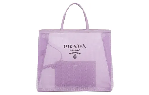 PRADA Leather Tote Bag, Shopping Bag, Combo Bag, Handbag Large Women's Lily