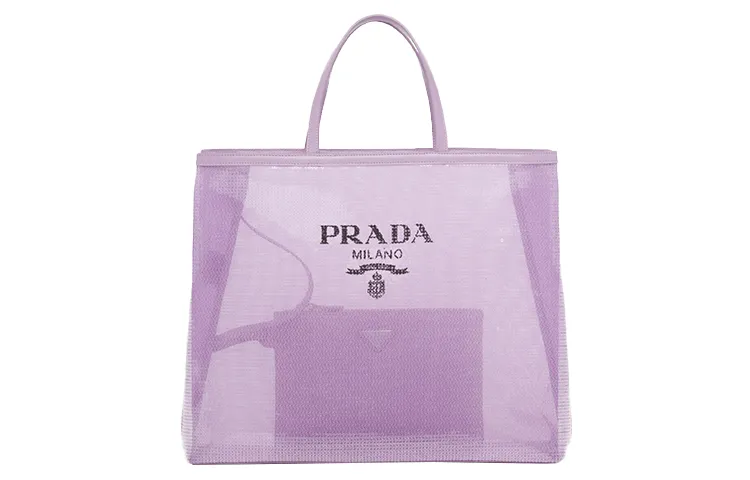 PRADA Leather Tote Bag, Shopping Bag, Combo Bag, Handbag Large Women's Lily