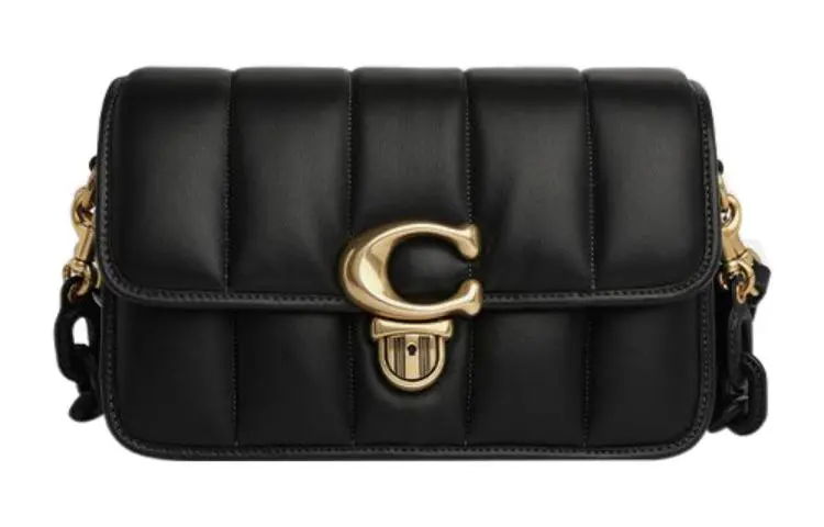 COACH Studio Nappa Leather Crossbody Bag, Shoulder Bag Women's Black