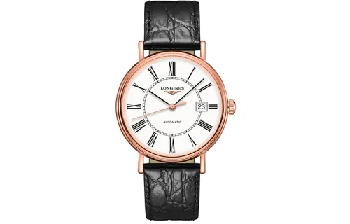 LONGINES Fashion Collection Automatic Mechanical Movement Men's Watch 40mm White Dial Stainless Steel Case