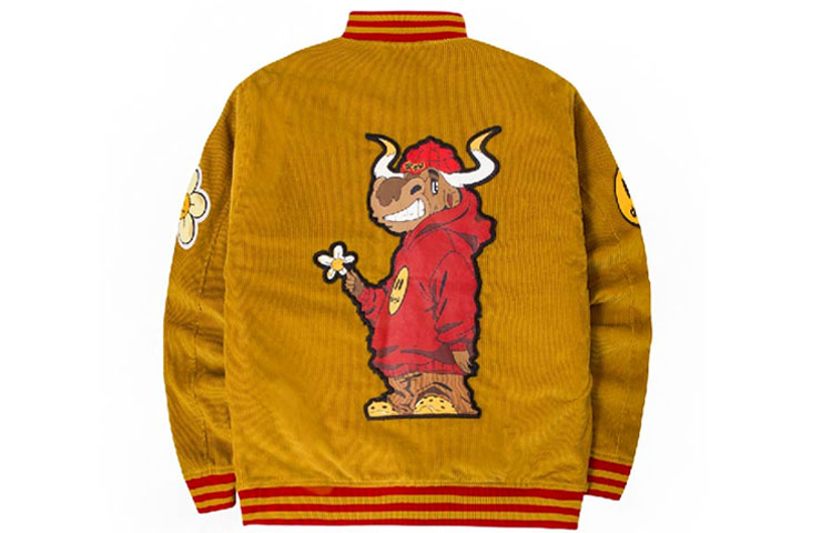 Drew House ox corduroy varsity jacket  ox   dijon 