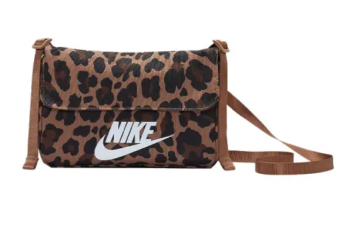Nike Polyester Shoulder Bag, Crossbody Bag Regular Women's Brown