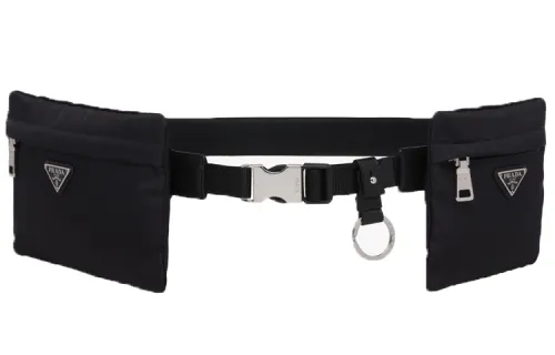 PRADA Urban Techwear Nylon Fabric Fanny Pack Regular Unisex Black