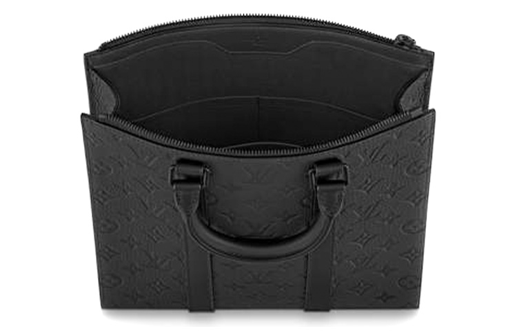 Мужская сумка Louis Vuitton Sac Plat Cross Taurillon (черная) — фото 4