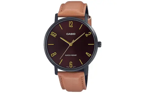 CASIO Men Standard Series 46mm Red Watch MTP-VT01BL-5B
