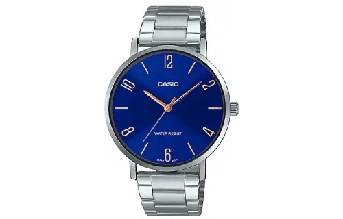 CASIO Men Standard Series Blue Watch MTP-VT01D-2B2