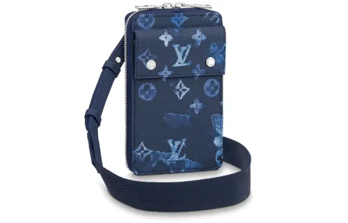 LOUIS VUITTON Phone Pouch Ink Watercolor