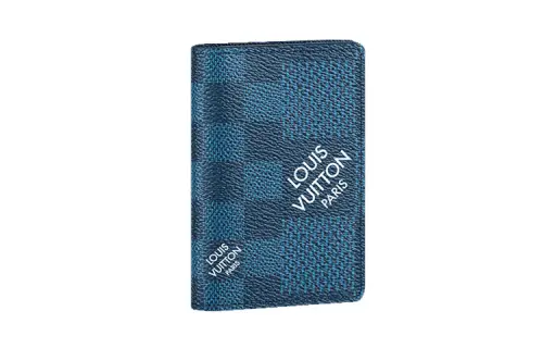 LOUIS VUITTON Pocket Organizer Damier Graphite Navy